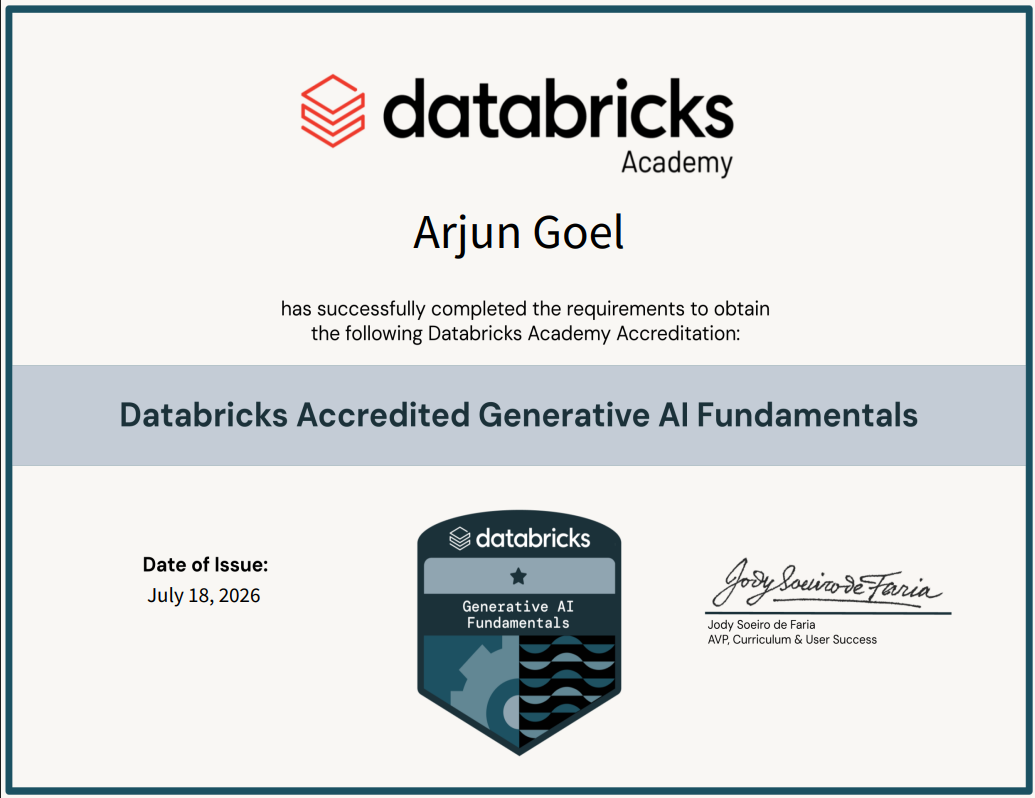 Databricks Accredited GenAI Fundamentals